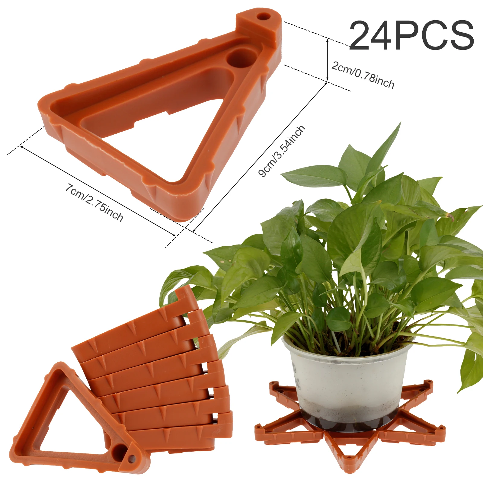 thumbnail image 2 of Flower Pot Feet And Risers - 12 Pieces Planters For Outdoor Pots, Plant 2 of 14