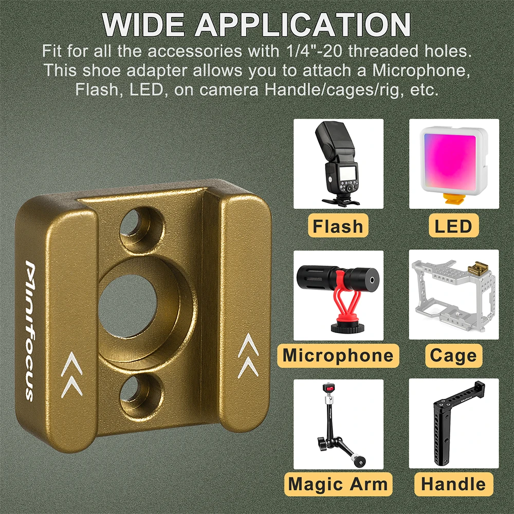 Minifocus ݵ  Ʈ , DSLR ī޶  ķڴ  ũ ÷ LED  Ϳ ˷̴  , 2 