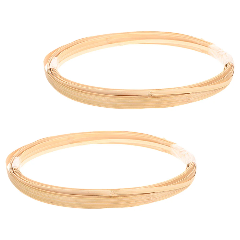

2 Bundles Bamboo Material Wedding Basket Strip For Weaving Reed Stalk Reeds Coil Furniture DIY Cane Flat Strips Craft