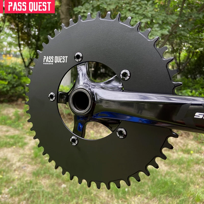 

PASS QUEST 110BCD Rennrad Geschlossen Disc Monolithische 58T Fahrrad Kette/kettenrad SRAM Kurbel ROT APEX 3550