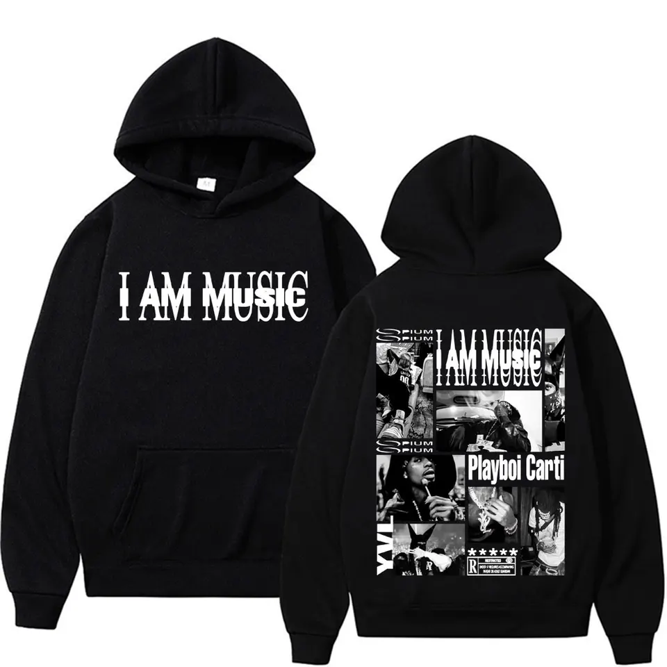 Rapper Playboi Carti I AM MUSIC Album Logo Hooded Men Fashion