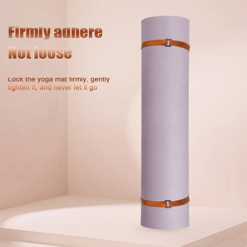 High Quality Exercise Mat Strap with Secure Fastener; Adjustable, Durable and Non-Slip Bungee Cord