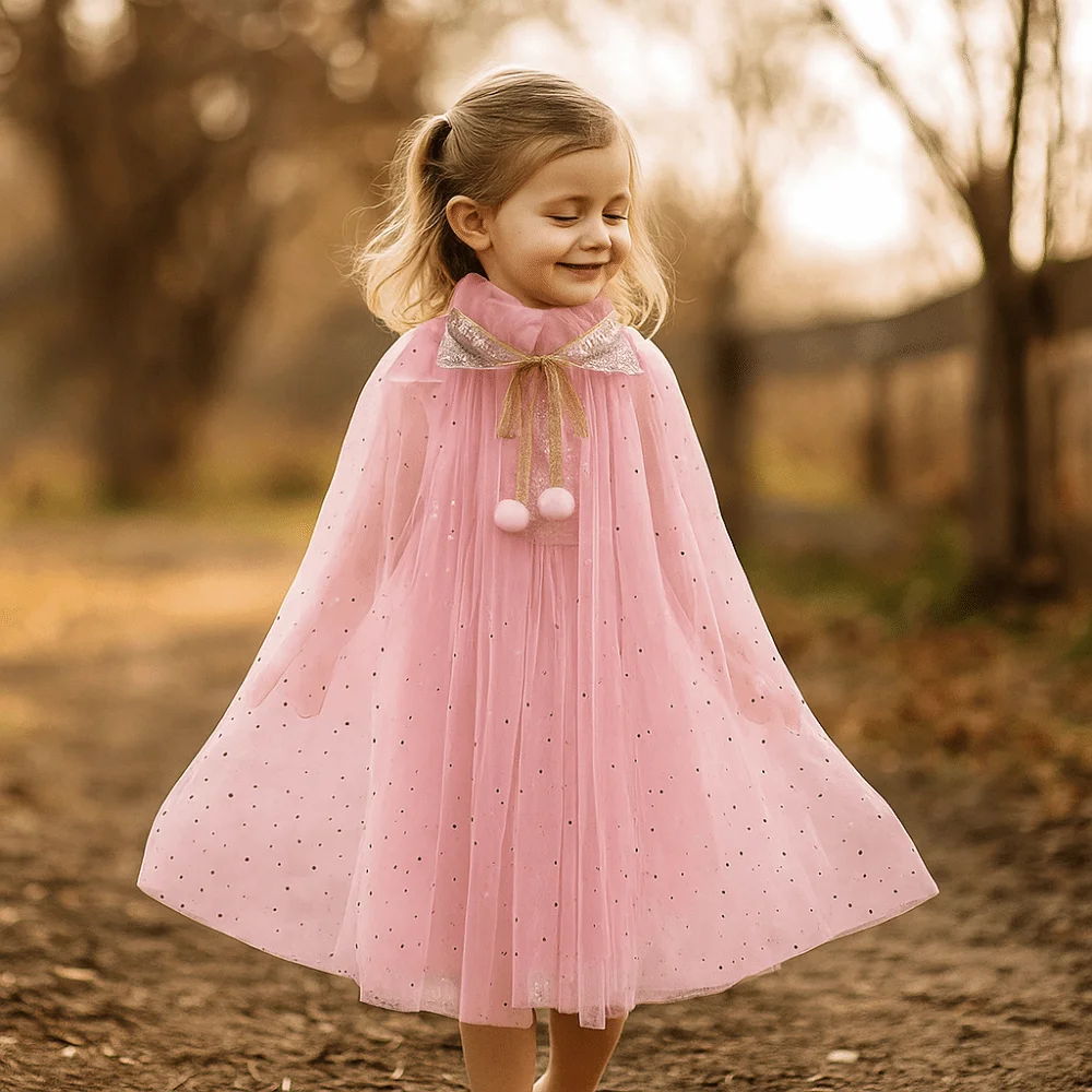 Accesorios de Cosplay, chal de princesa para juegos de rol para niños, accesorios de escenario, prendas de vestir exteri