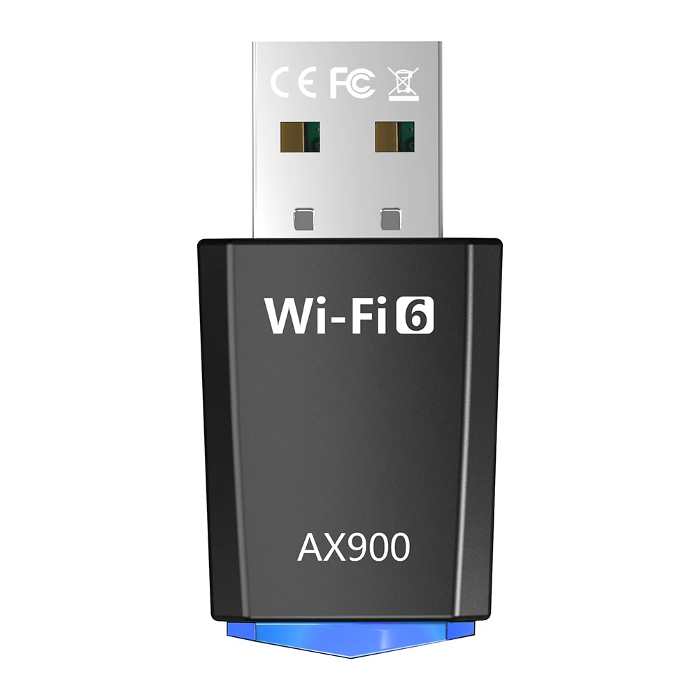 900Mbps WiFi 6 USB 어댑터 드라이브 프리 무선 네트워크 카드 2.4G/5G 듀얼 밴드 WiFi 이더넷 신호 어댑터 노트북용 Win7/10/11