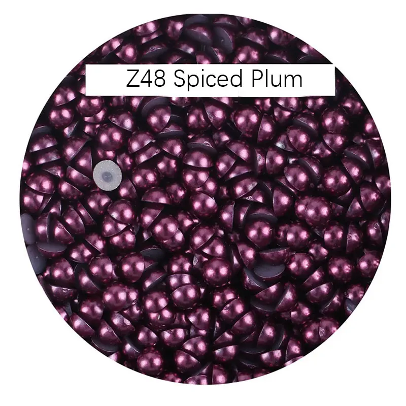 Kit Perles à Dos Plat Marron - 3 Boîtes Tailles 3-10 Mm + Pince à épiler | Pour Nail Art, DIY, Bijoux, Maquillage