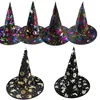 Gold Plated Witch Hat - Glamorous Halloween Costume Accessory for Makeup Balls and Parties