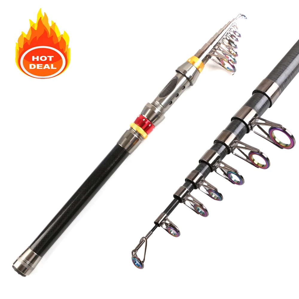 Canna Da Pesca Telescopica Rock Spinning Fly Carp Feeder Fibra Di Carbonio Pesca 3.6M 2.4M Mini Travel Rod Reel Seat