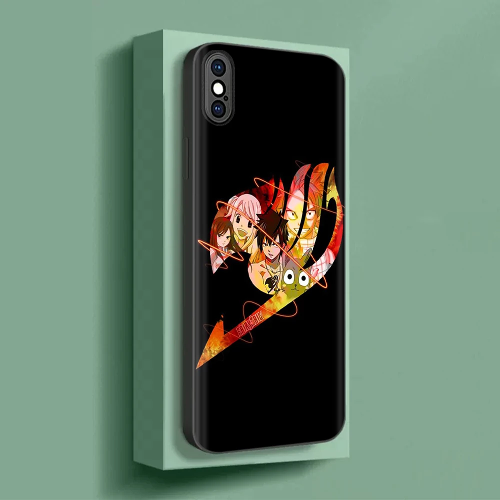 Funda protectora negra para Xiaomi Poco M6 F5 F6 Pro C65 C55 C50 C51 5G Lucy Natsu Fairy Tail