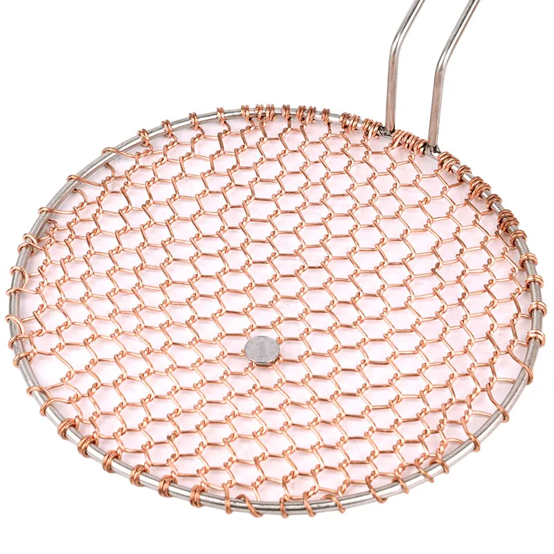 Picnic Tools Camping Charcoal BBQ Red Copper Barbecue Wire Grill Mesh Net