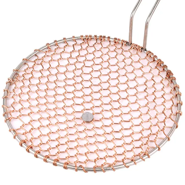 Piknik Szerszámok Kemping Faszén Bbq Piros Réz Barbecue Huzalrács Háló - Image 5