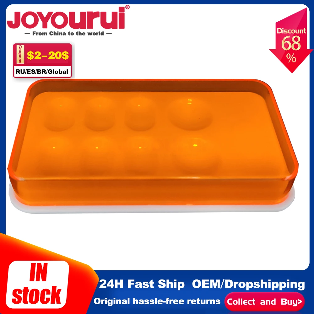 

Dental Mixing Watering Moisturizing Plate Palette with Cover 8 Slot Palette Dental Lab Equipment Resin Teeth Whitening Tools