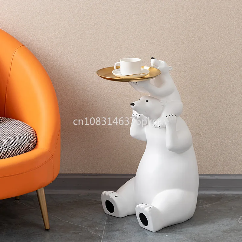 

Creative Welcome Family Bear Large Floor-to-ceiling Decoration Living Room Opening Housewarming Gift