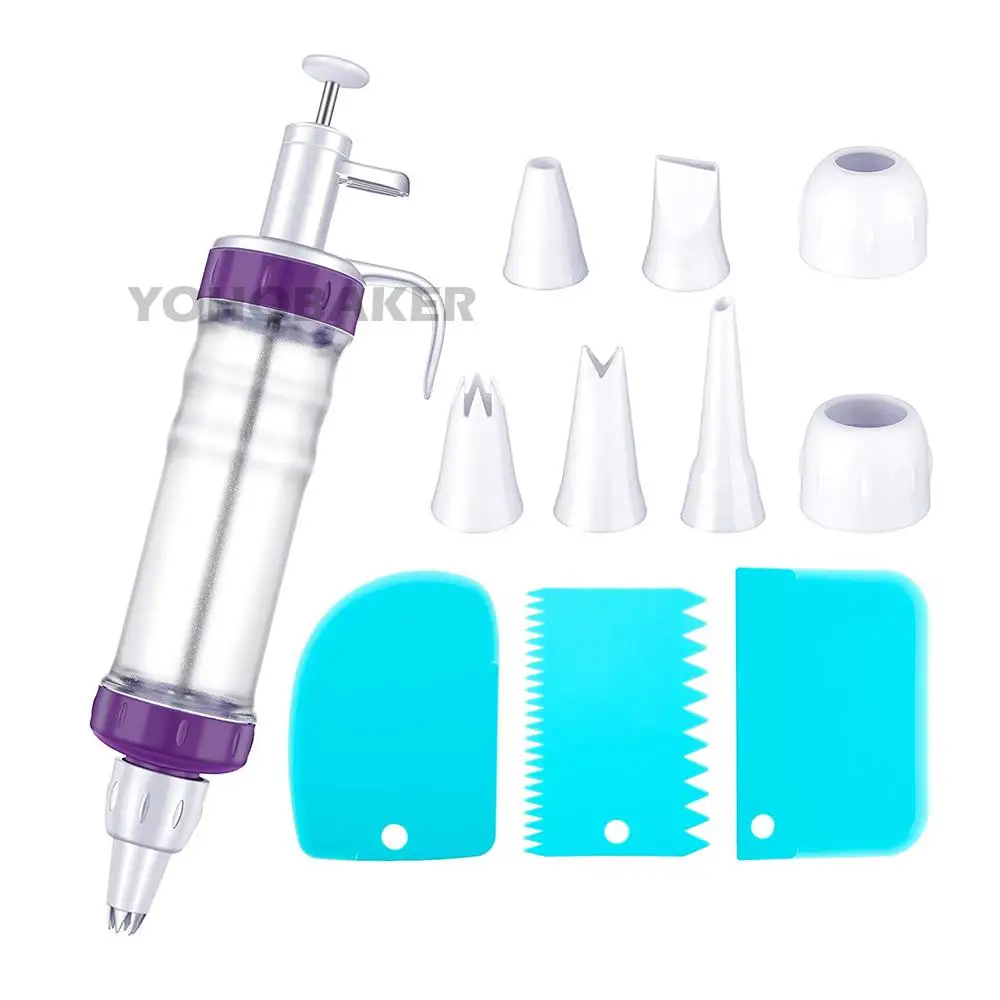 11PcsSet Cake Decorating Kit Include Icing Syringe Set And Icing Piping
