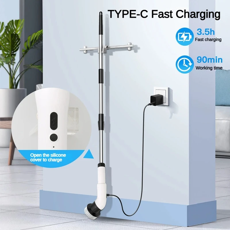 فرشاة تنظيف كهربائية لاسلكية 9 في 1 من Xiaomi، فرش...