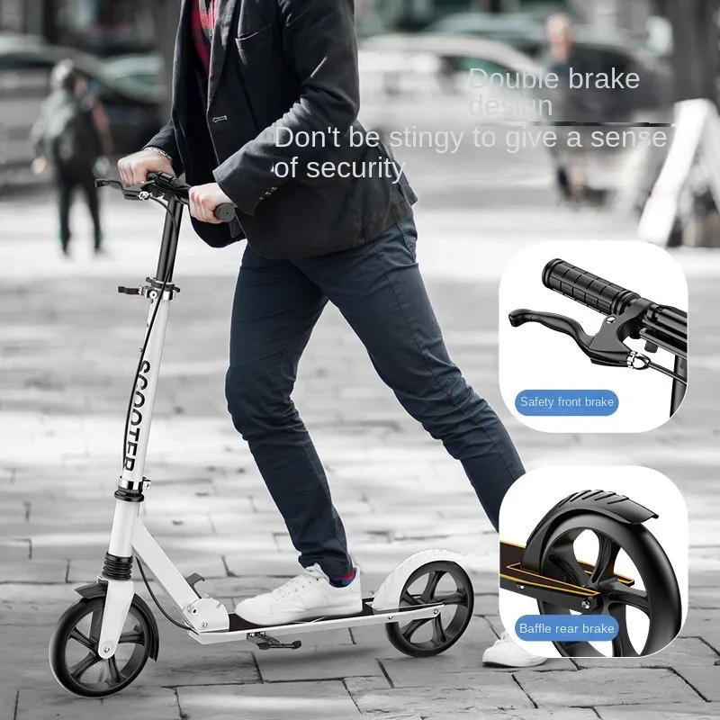 TULX Foldable Scooter With Two Wheel Tablet Design Fashionable And Versatile Convenient For Travel Say Goodbye To Congestion