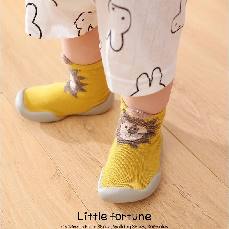 Baby Boy Girl Shoes Autumn Spring Infant Nonslip Sock Soft Rubber Sole First Walker Toddler Sneakers Anti-slip Floor Socks