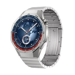 Premium Titanium Metal Strap - Sleek and Gapless Wrist Bracelet for HUAWEI GT 6 Pro (Titanium)