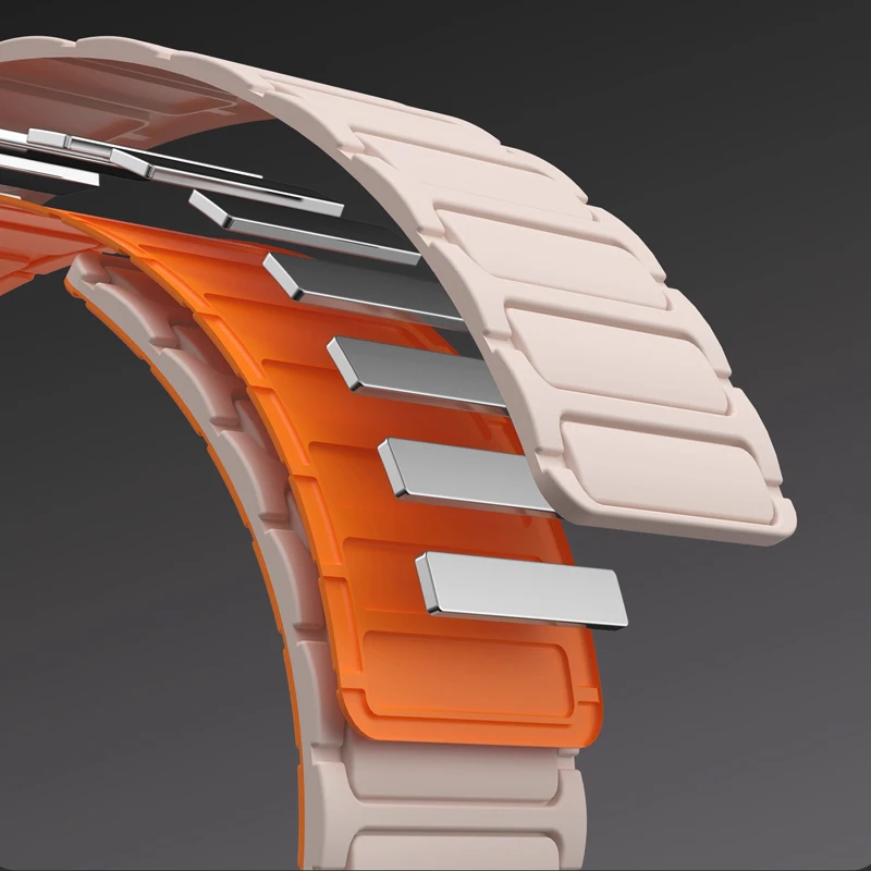 Magnetic Silicone Strap – 22mm Sport Band Bracelet