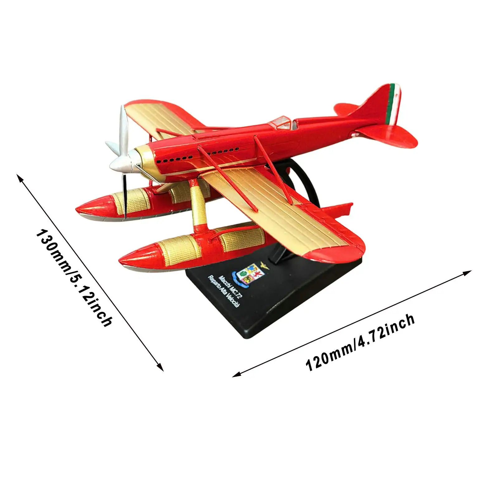 1/72 Scale Diecast Aircraft Water Plane Kids Toy Enthusiasts Collection
