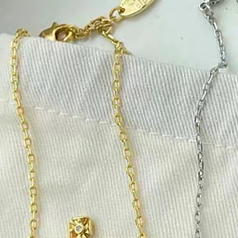 

Full Diamond French Retro Planet Necklace Classic Saturn Chain with Diamond Clavicle Chain Bracelet For Women Gift Wedding Party