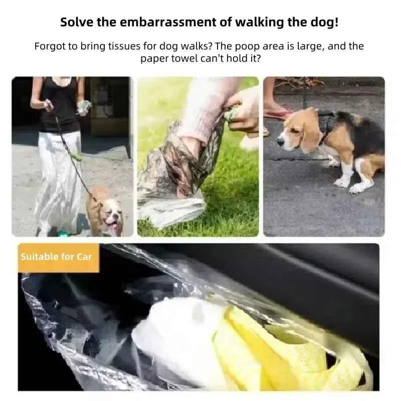 300 Count Dog Poop Bags Rolls,Leakproof Strong Sturdy Poop Bags for Dogs Doggie Cat Pets,Large Dog Waste Trash 8"x12"