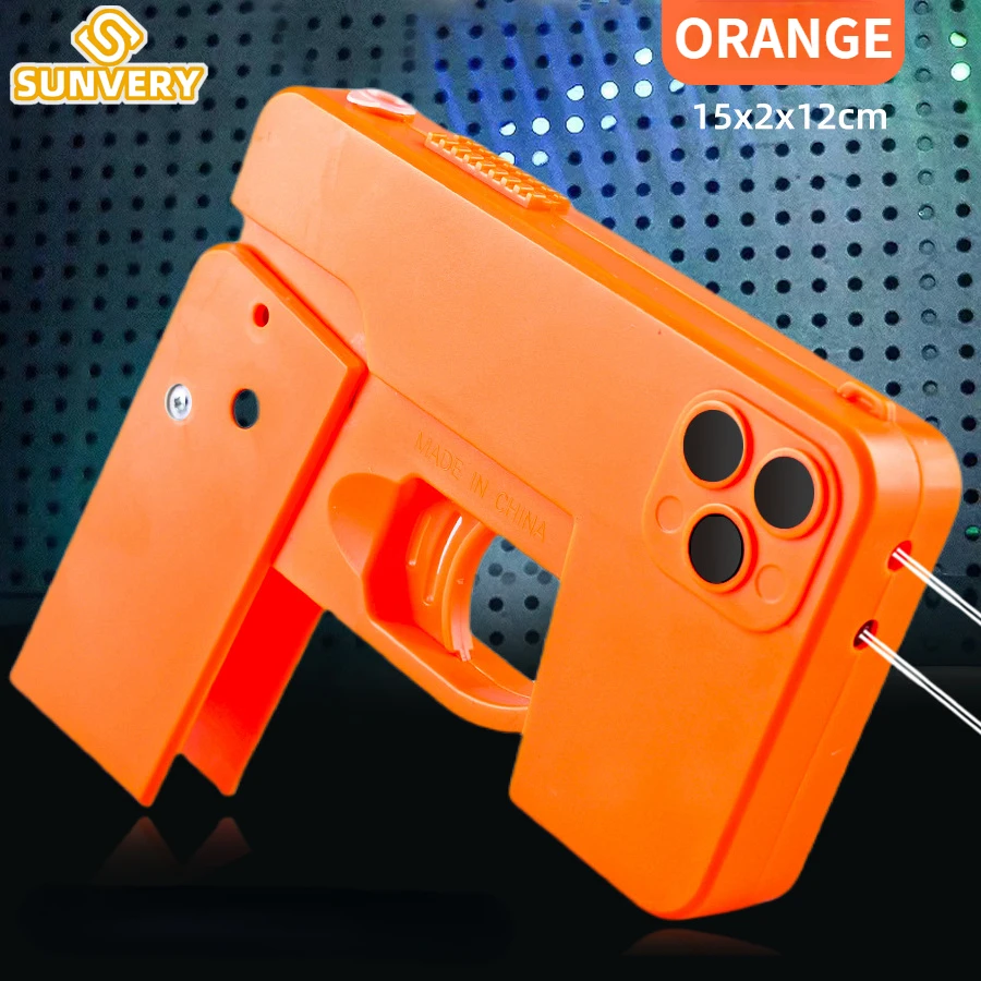Foldable Water Gun for Kids Creative Toys Phone Children's Toy Outdoor Water Battle Funny Joke Toys Prank Blasters Gift 5