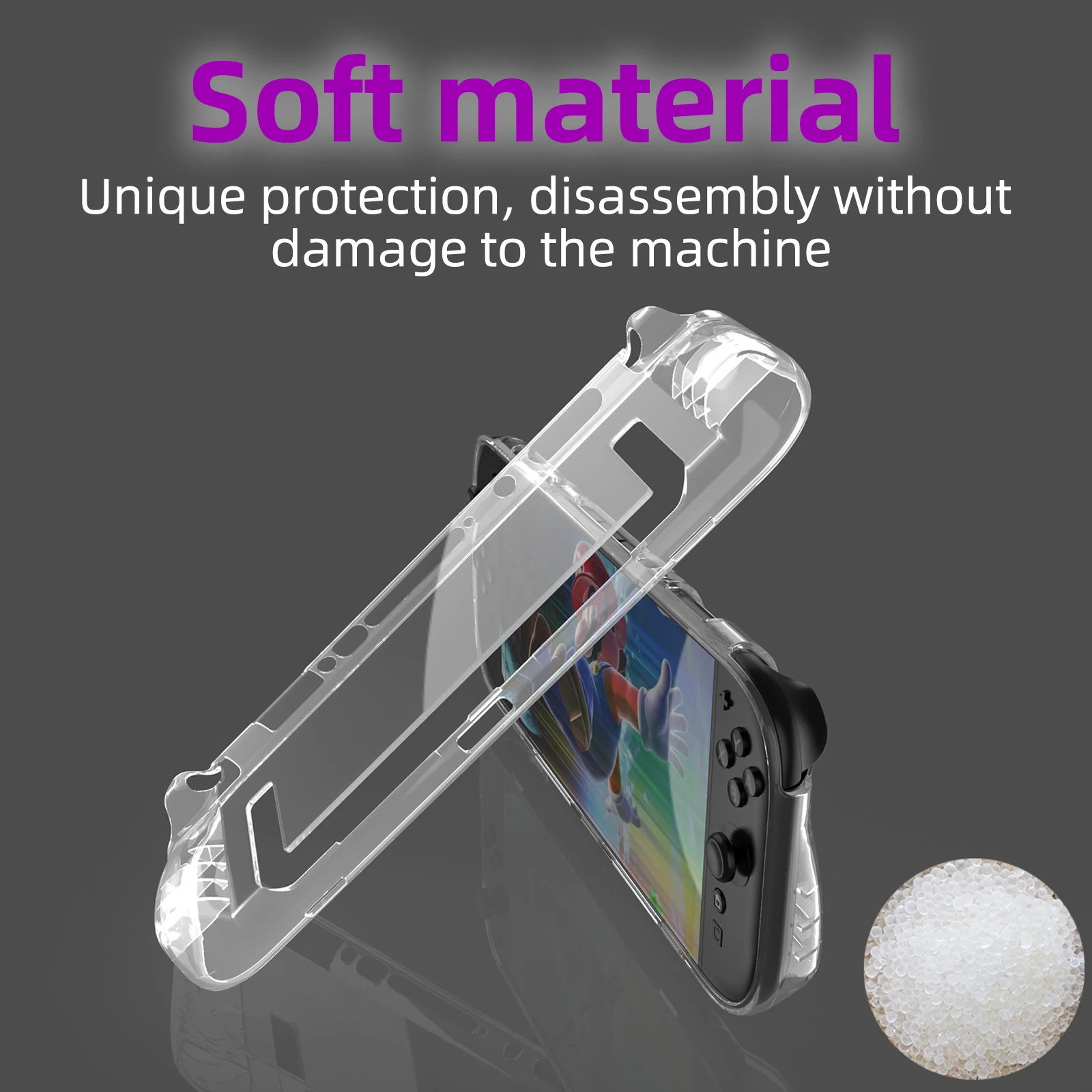 Clear TPU Scratch-Resistant Shockproof Protective Case