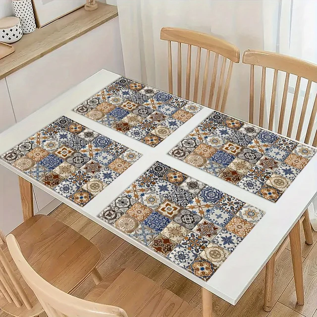 Chinoiserie Floral Placemats Set 5