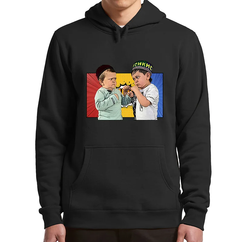 

Hasbulla VS Abdu Hoodies Hasbulla Magomedov Funny Meme Blogger Trendy Sweatshirt Mini Khabib Men's Pullover Clothing