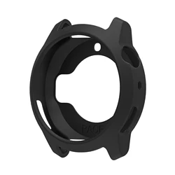 Silicone Soft Protector Shell for Smartwatch Hollow Protection Frame Case (Black)