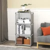 DIY Bookshelf Multi-layer Book Organizer Debris Rack Shelf Home Decor Storage Locker Portable Multi-layer Easy Assembly Bookcase 1