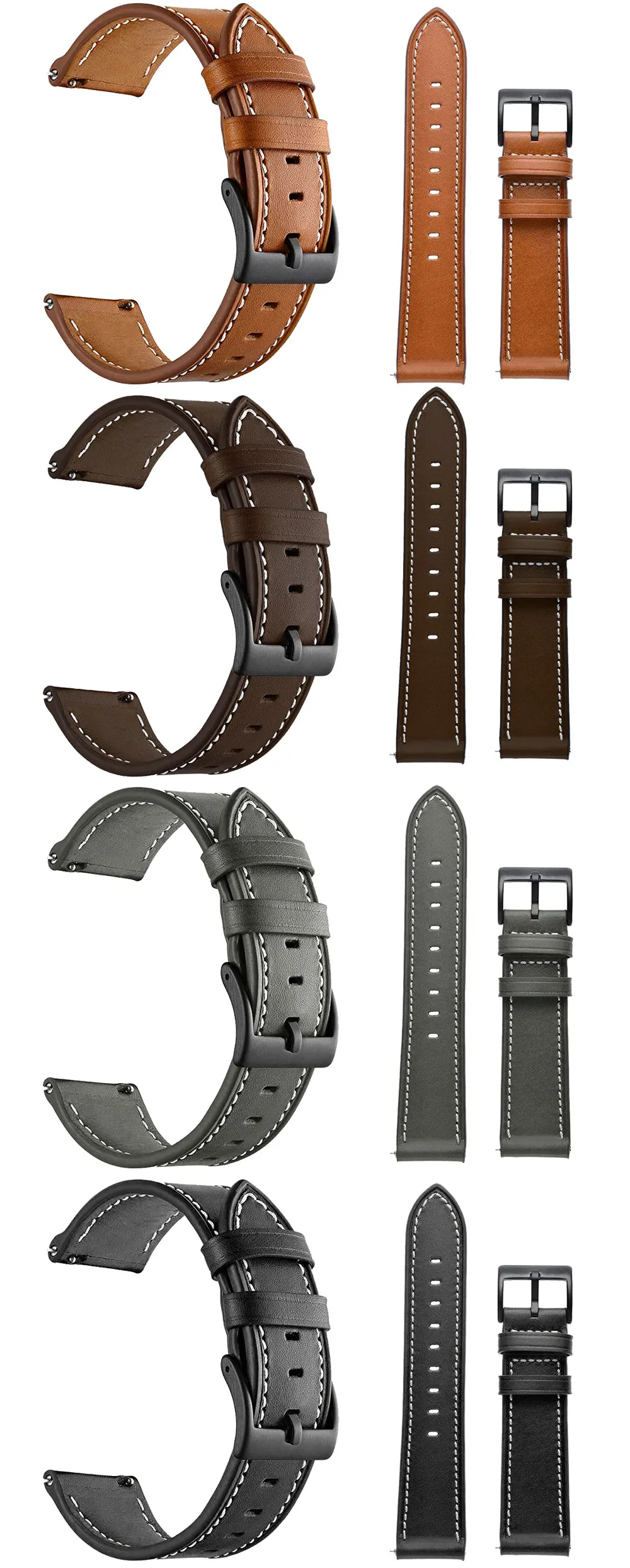 20/22mm Lederband Für Garmin Forerunner 165 Musik 245 645 55 Uhr Band Strap Für Forerunner 745 965 265 255 Armband Correa – Detail 5