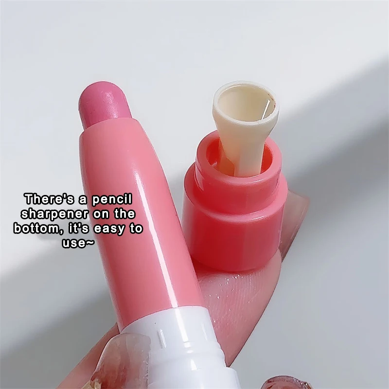 Velvet Smooth Lipliner Pencil Matte Lipstick Waterproof Contouring 3D Lip Stick Pen Nude Pink Lip Tint