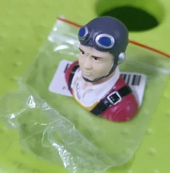 1/9 Scale RC Airplane Pilot Figure - Detailed Miniature (Red)
