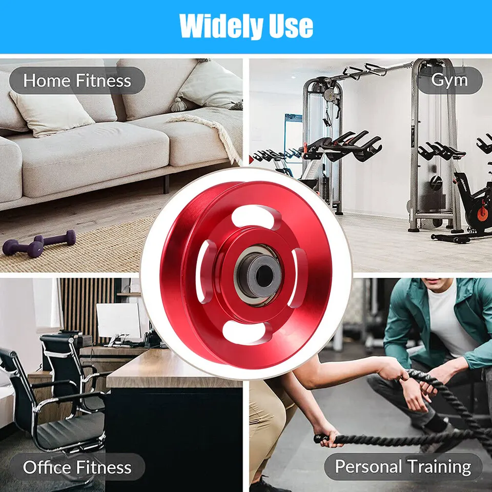 1pc 115mm Black Bearing Pulley Wheel Cable Gym Equipment Part Wearproof GtJ.RZ E