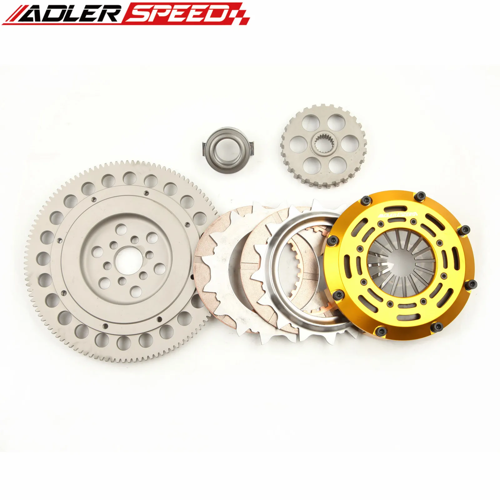 ADLERSPEED RACING CLUTCH TWIN DISC + FLYWHEEL KIT FOR Toyota 4Runner ;Celica ST; GT; GT; Pickup 2.2L 2.4L 4cyl