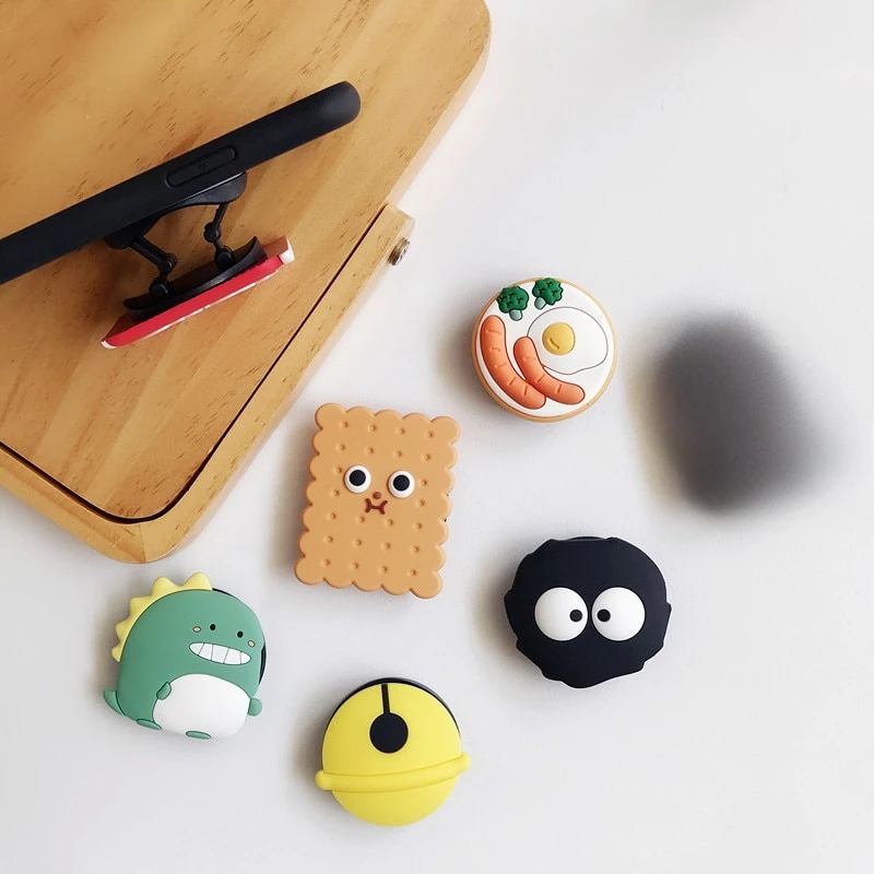 Adorable Cartoon Phone Holder Grip - Expanding Stand and Socket Pocket