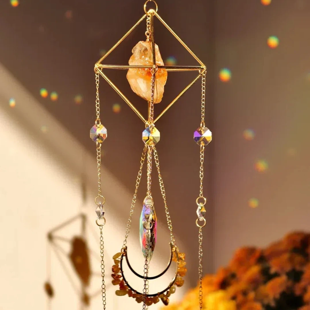 1pc,Art Deco Acrylic Wall Hanging Decorative Sign-Elves Theme Mason Jar Shaped Light Catcher-Multipurpose Fairy Princess Pla