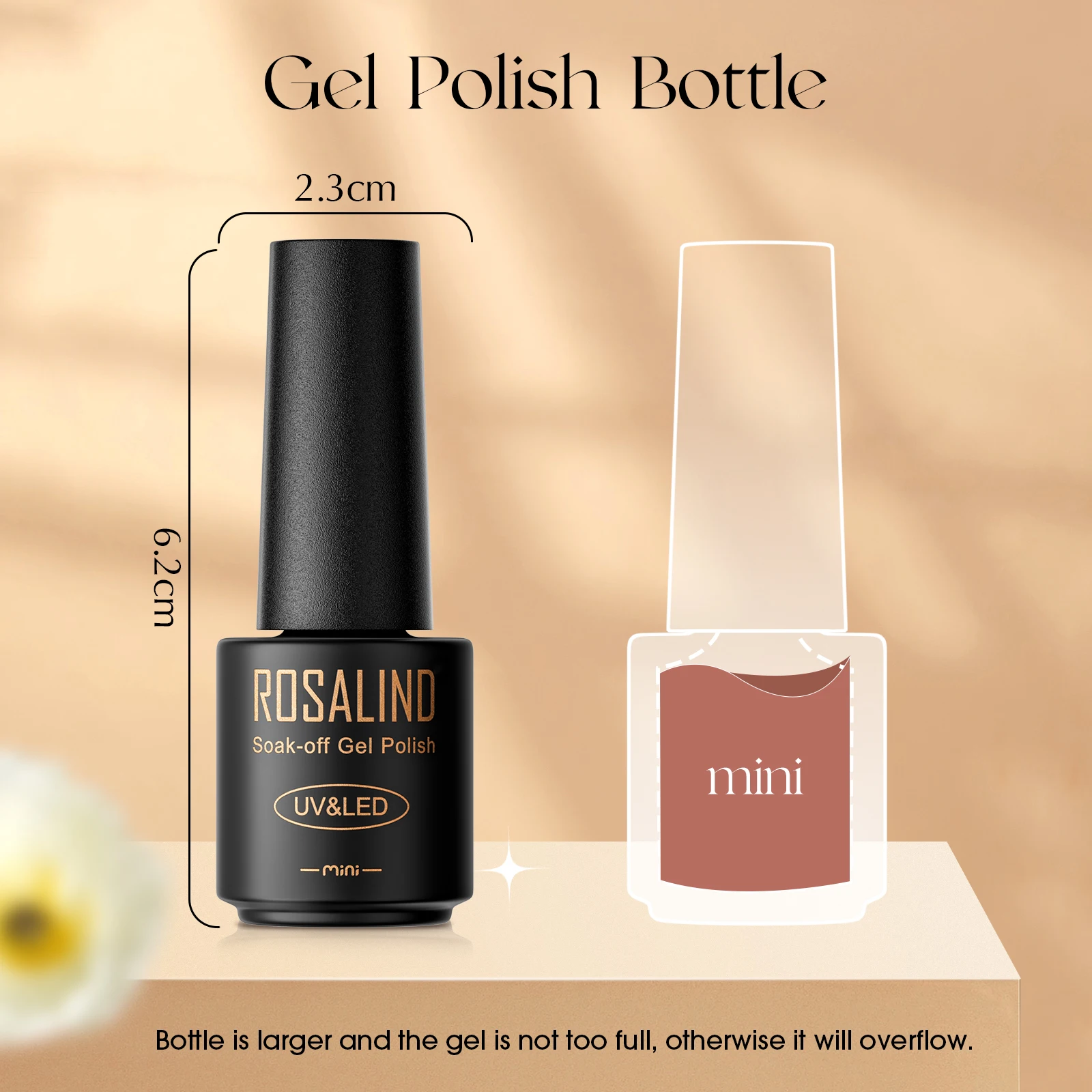 Rosalind Glass Bottle 38Pcs/Set Gel Nail Polish Set Long Lasting Hybrid Varnish Set Cured With UV Lamp For Nail Art Design 3