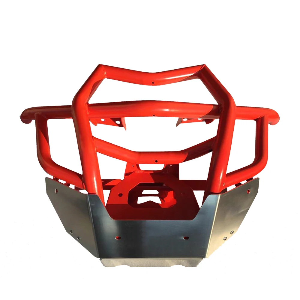 

oem/odm Can-am maverick x3 front bumper part with aluminum protective plate