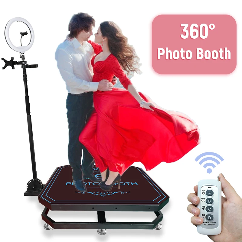 

360 Photo Booth Camera Panoramic Rotating Video Automatic Turntable Photobooth Photography Shooting Plataforma Selfie Supplies