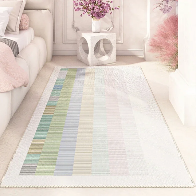 Colorful Textured Cute Style Girly Room Decoration Carpet Soft Comfortable lounge Carpets Non-slip Machine Washable Rug Alfombra 2