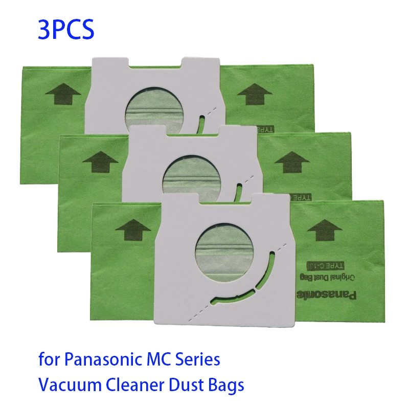 3PCS C 13 Type Paper Dust Bag for Panasonic MC 291/MC 391/MC 293/MC 393