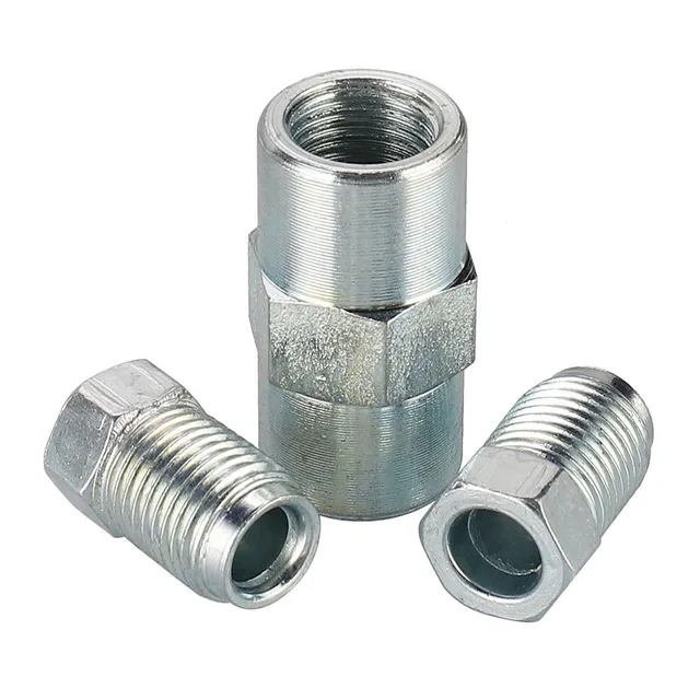 40 X Buchse Bremse Zubehör Muttern Vereinigungen 10mm X 1mm Für 0.5cm Rohr