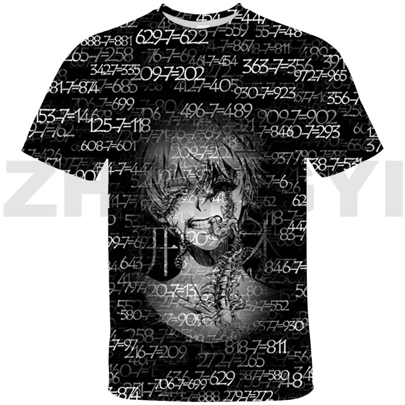 

Men Clothing Anime Tokyo Ghoul T-shirt Fashion Casual Short Tees Kaneki Ken Y2k Womens Graphic T Shirts Kids Cartoon Lounge Wear