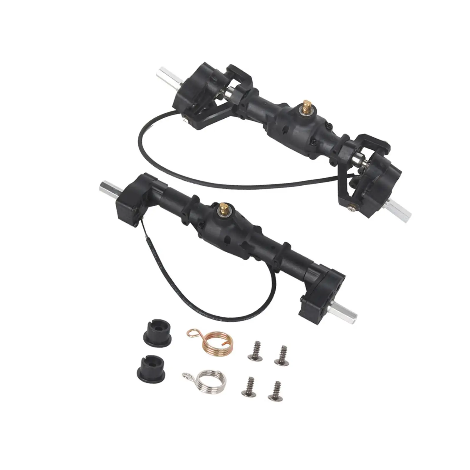 

Metal Front Rear Axle Assembly Set Upgrade Parts RC Car Axles Practical for D90 99S 1/12