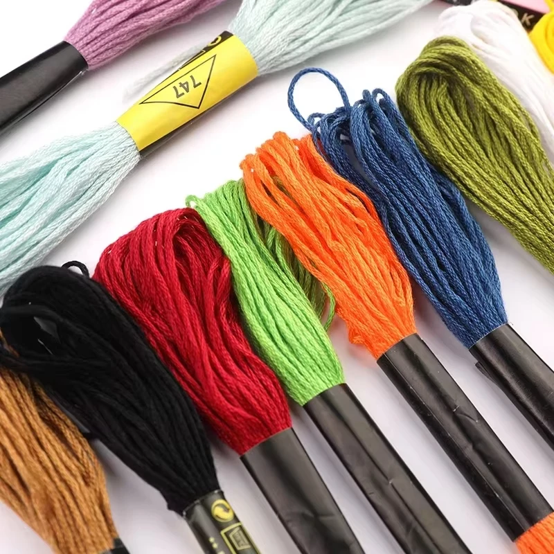 Embroidery Thread 36/100pcs Mix Colors Cotton Sewing Skeins Craft Cross Stitch Floss for DIY Bracelets