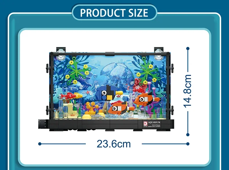 Lego Moc Aquarium Poissons