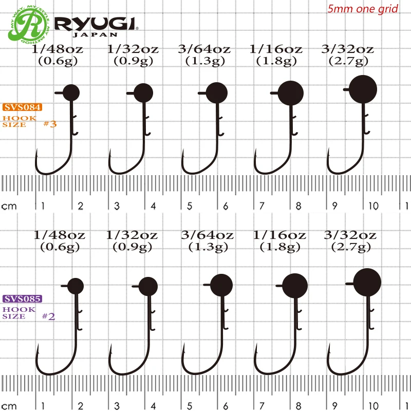 Ryugi Tungsten Resin Jig Head Finesse Fishing Hook Jig Hook For Fishing  Lure Jighead Hooks Fishing Tackle Accessories Soft Lure