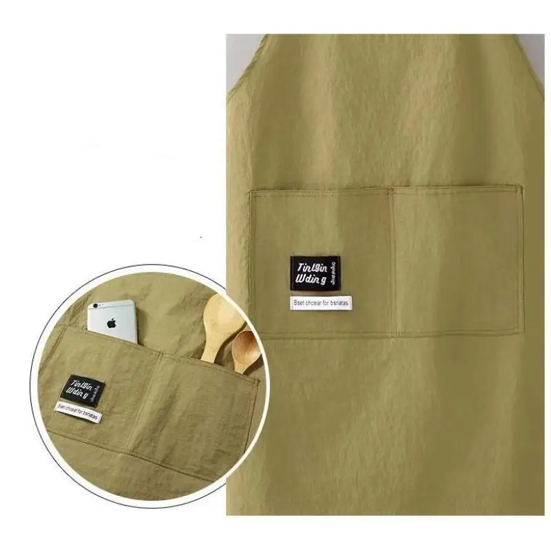 1pc Cooking Kitchen Aprons Breathable Wear Resistant Adult Waist Aprons Anti Fouling Soft Restaurant Work Clothes Home
